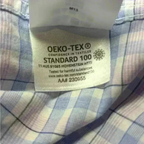 Tommy Hilfiger Slim Fit Stretch Size XL. Neck 17 34/35. Plaid button up shirt - Picture 6 of 6